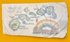 Vtg Hawaii Beach Towel Map Paradise Pacific Rainbow Oahu Maui Big Island 58x28