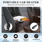 150w Portable Electric Car Heater 12v Dc Heating Fan Defogger Defroster Demister
