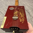 Sweet Jane Cigar Box Guitar Red Wood 4 String Right-handed Handmade