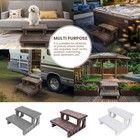 Xtremepowerus Multi Purpose 2-step Spa Hot Tub Pool Rv Campers Deck Steps  Mocha