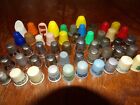 Lot Of 51 Vintage Thimbles   Metal   Plastic  Some  Advertising