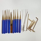18pcs Locksmith Tool Kit Broken Key Extractor Set Tension Wrench Tools