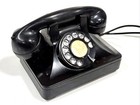 Vintage North Electric Galion Rotary Telephone Black Bakelite  Art Deco  Cool 