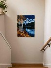 Fall Scenic Lake Latch Hook Complete Kit Rug 20  X 15  New