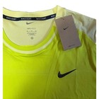 Nike Court Advantage Men s Dri-fit Tennis Shirt Lime Green  fd5320-389  Sz Xl