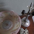 14  Vintage Art Deco Glass Shade Ceiling Light Cover fixture Frosted handpainted
