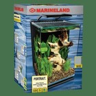 5 Gallon Led Aquarium Kit Hidden Filtration Rounded Corners Clear Canopy New