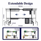 Kitsure Over The Sink Dish Drying Rack - 30 0  To 33 9 x21 5   Adjustable Sin   