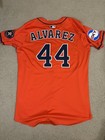 Yordan Alvarez Houston Astros Game Jersey Issued Used Worn  44 Orange Mlb Authen