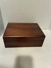 Vintage Alfred Dunhill Cigar Humidor Desktop Box Wood With Glass Inside