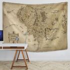 Lord Of The Rings Middle Earth Map Tapestry Wall Hanging Boho Decor Tapestry