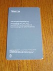 Hotel Key Card Westin Move Well Woman Exercising Stay Active Runwestin Free Ship