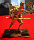 Rare  German Soldiers Statue Bust W Fez Cap Christmas Weihnachten Im Felde 1916