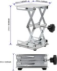 2 Pack 8 X 8 Inch Lab Scissor Jack  Stainless Steel Lab Lift Stand Table  Lab Ja