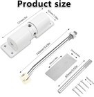 Automatic Door Closer  Zinc Alloy Safety Spring Door Closer Adjustable 30 Kg Clo