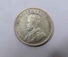 Newfoundland King George V Sterling Silver 25 Cents 1917 Scarce