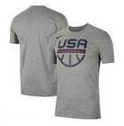 Nike Dri Fit Usa Basketball Practice Shirt Gray Tee Ct8783-091 Size L Men s