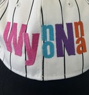 Vtg 90s Wynonna Judd Concert Tour Snapback Hat Pinstripe Nwot Country Music Rare