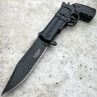 8  Tactical Assisted Spring Hand Gun Pistol Revolver Folding Pocket Knife New
