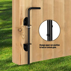 12  Cane Bolt Heavy Duty Drop Rod Gate Stopper Hardware  Gate Ground Latch For W