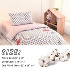 Cute Princess Printed Crib Bedding Set 100  Cotton  3 Pieces Girl And Red Hea   