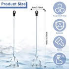 2 Pcs Paint Mixer For Drill 1 To 5 Gallon Stirrer Mortar Mud Grout Paddle