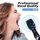 Uhf Dual Wireless Microphones  Cordless Dynamic Handheld Mics With Echo   Vol   