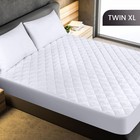Utopia Bedding Quilted Fitted Mattress Pad  Twin Xl Size  Elastic Fitted   