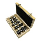 6 Pc Carbon Steel Npt Pipe Tap Set 1 8  1 4  3 8  1 2  3 4  1  Size Threader Set