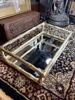 Vintage Gold Mirror Vanity Tray 14x9    Large Makeup Organizer With Handles