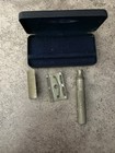 Vintage Men   s Gillette Razor In Lined Case Antique 20s 30s  Silver Tone
