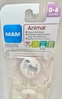 2-pack Mam Original Animal Pacifiers  Zebra  Giraffe  Pink  White  0-6 Months