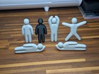 8 Pack  Meccha Chameleon Mini Poseable Artist Mannequin Figure Set