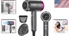 1600w Ionic Hair Dryer - Lightweight  Fast Drying  3 Heat Settings