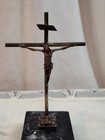 Silver Crucifix On Marble Base