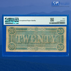 1864  20 Confederate States Of America  Csa T-67  Pmg Vf 30 Epq  60610