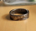 Handmade 90  Silver Ring Size 6 25 Liberty 1964 Usa Quarter Coin Ring