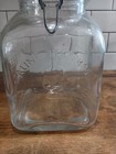 Vintage Aunt Hester   s Family 1879 Brand Glass 4 Quart Flour Jar Italy 1971