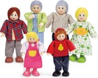 Happy Family Dollhouse Set  Doll Family Set  Unique Accessory For Kid   s Woode   