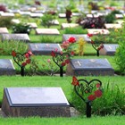 Memorial Grave Markers Set Heart Plaque Stake For Loved Ones Black