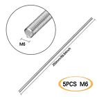 Pack Of 5   304 Stainless Steel M6-1 0 Fully All Threaded Rod  Long Threaded Screw