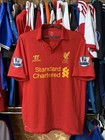 Liverpool Warrior 2012 2013 Football Soccer Home Jersey  8 Gerrard Size L