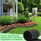 Frienda 4 Roll 120   X 4 5   Black Rubber Mulch Mat Garden Edging Border