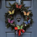 -feather Butterfly Decorations Set Of 12pcs With Wire  Monarch Butterfly In 
