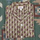 Nos Vintage 50s Mac Phergus Novelty Print Pajama Pj Set Plaid Men s Size 14