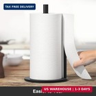 Paper Towel Holder Black  Premium Stainless Steel Kitchen Roll Dispenser  Counte