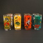 1961 Coca-cola Around World Glasses Complete Set 8 Nos Original Foam Box Mint