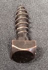 Pair Mission Style Square Head Screw Iron Steel Copper Bronze Decorative Antique