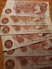 10  - British Shillings Bank Of England Old  Banknote  - Various Cashiers Avail 