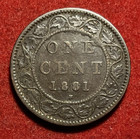 Canada Cent 1881 H Bronze Coin Km 7 T7203